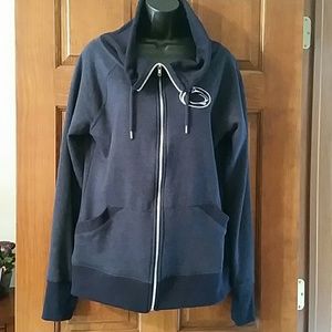 Navy blue zip-up Penn State jacket